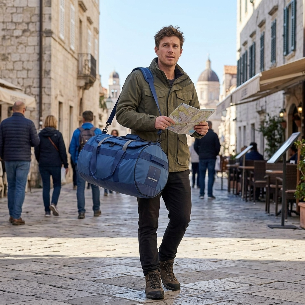 Caribee Kokoda Water Resistant Duffle Bag - 65L - Blue