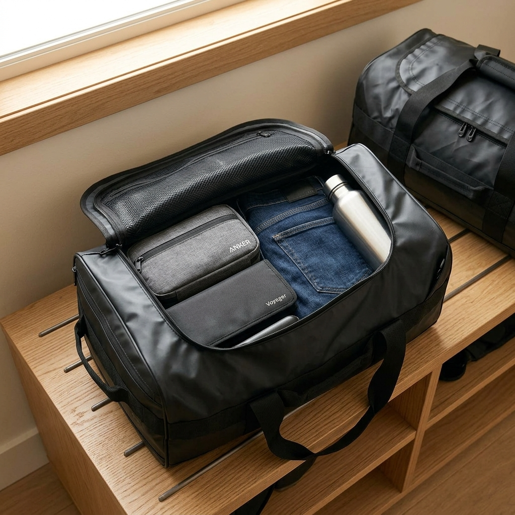 Caribee Titan Water Resistant Carry-On Duffle Bag - 50L - Black