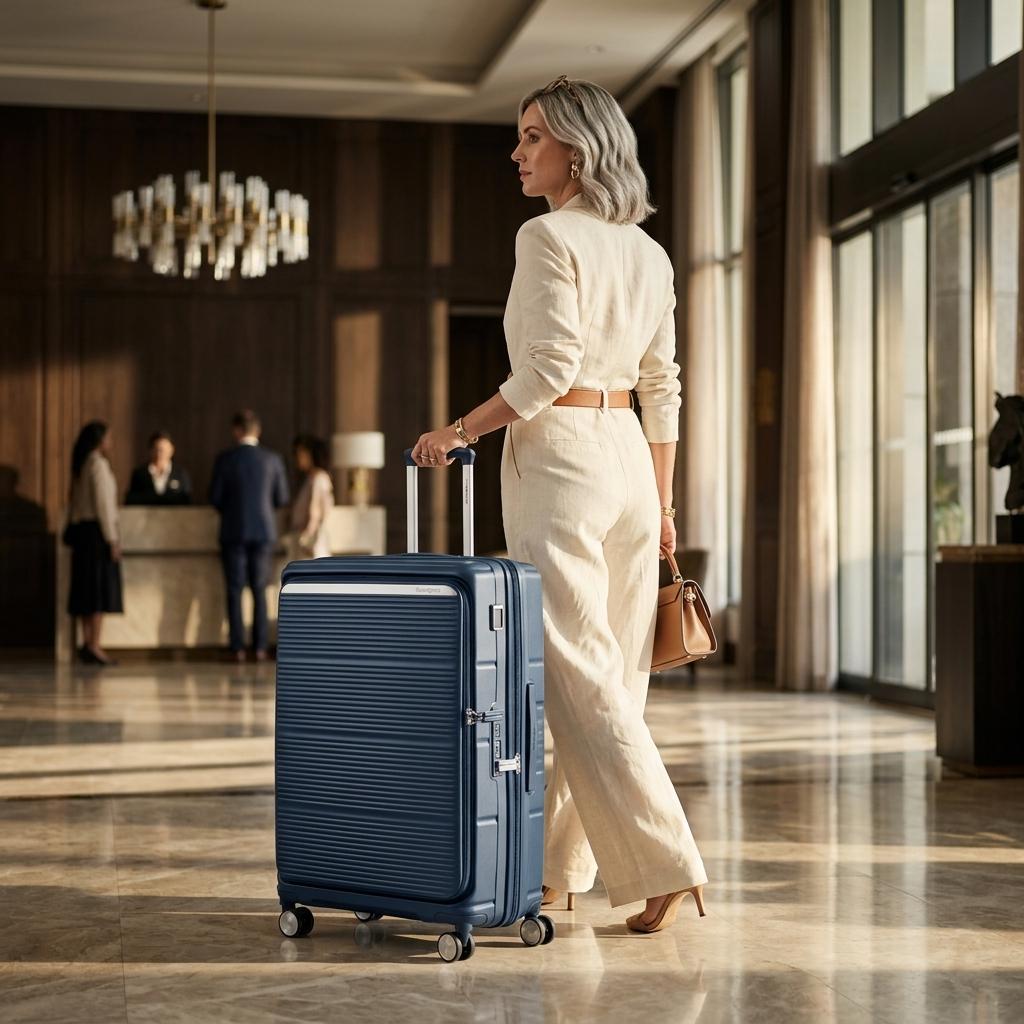 Samsonite Paralux Expandable Hardside X-Large Spinner Suitcase - 81cm - Navy-2