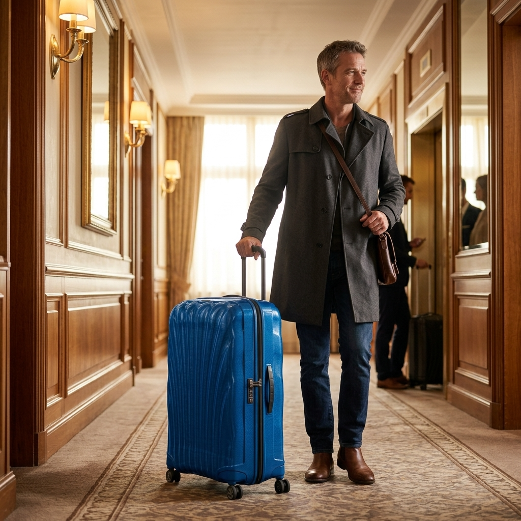 Samsonite C-Lite Hardside Large Spinner Suitcase - 81cm - Deep Blue