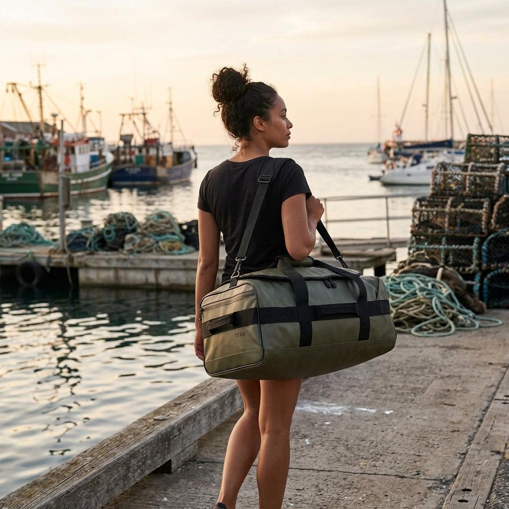 Caribee Titan Water Resistant Carry-On Duffle Bag - 50L - Olive