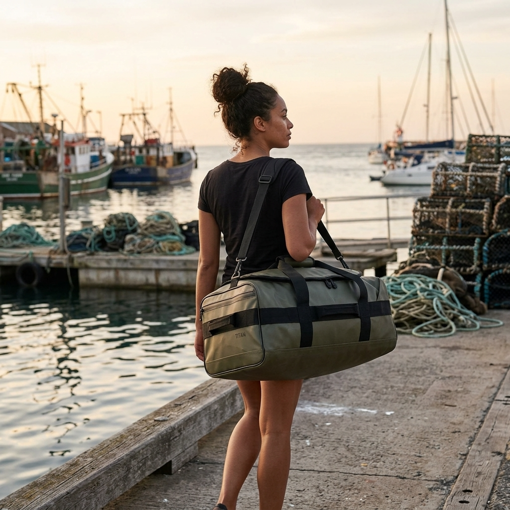 Caribee Titan Water Resistant Carry-On Duffle Bag - 50L - Olive