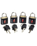 Korjo TSA Luggage Locks - 4-Pack - Assorted Colours Image 1