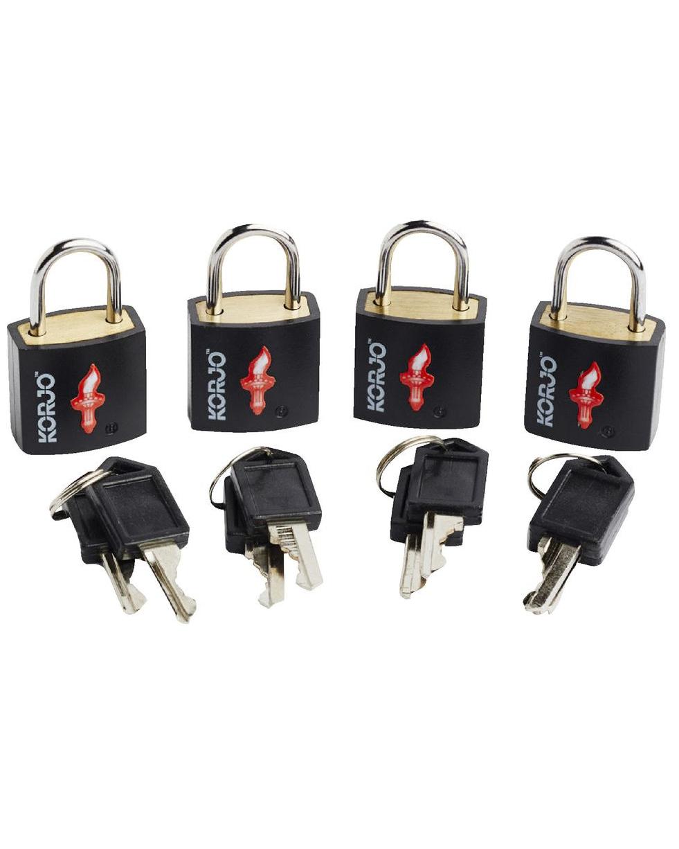 Korjo TSA Luggage Locks - 4-Pack - Assorted Colours Image 1