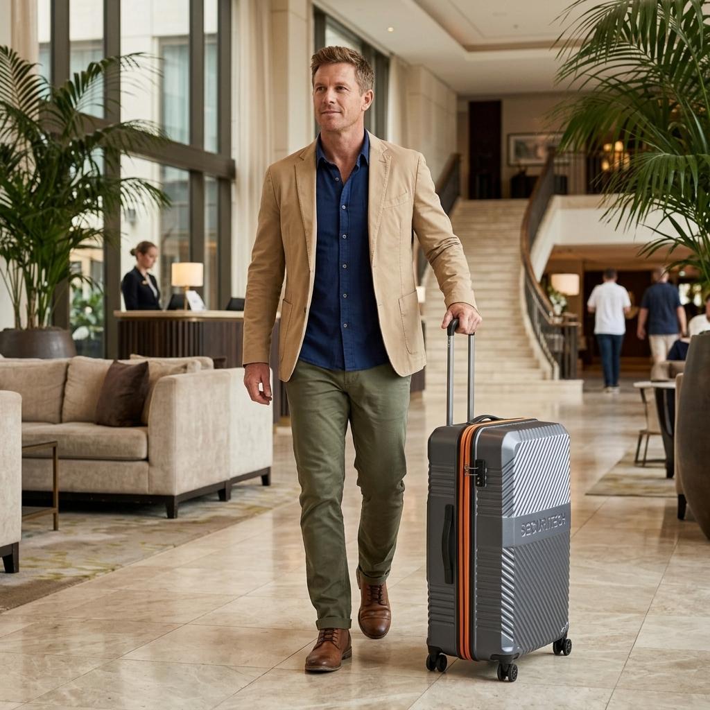 Delsey Paris Securitech Patrol Hardside Large Suitcase - 75cm - Grey-12