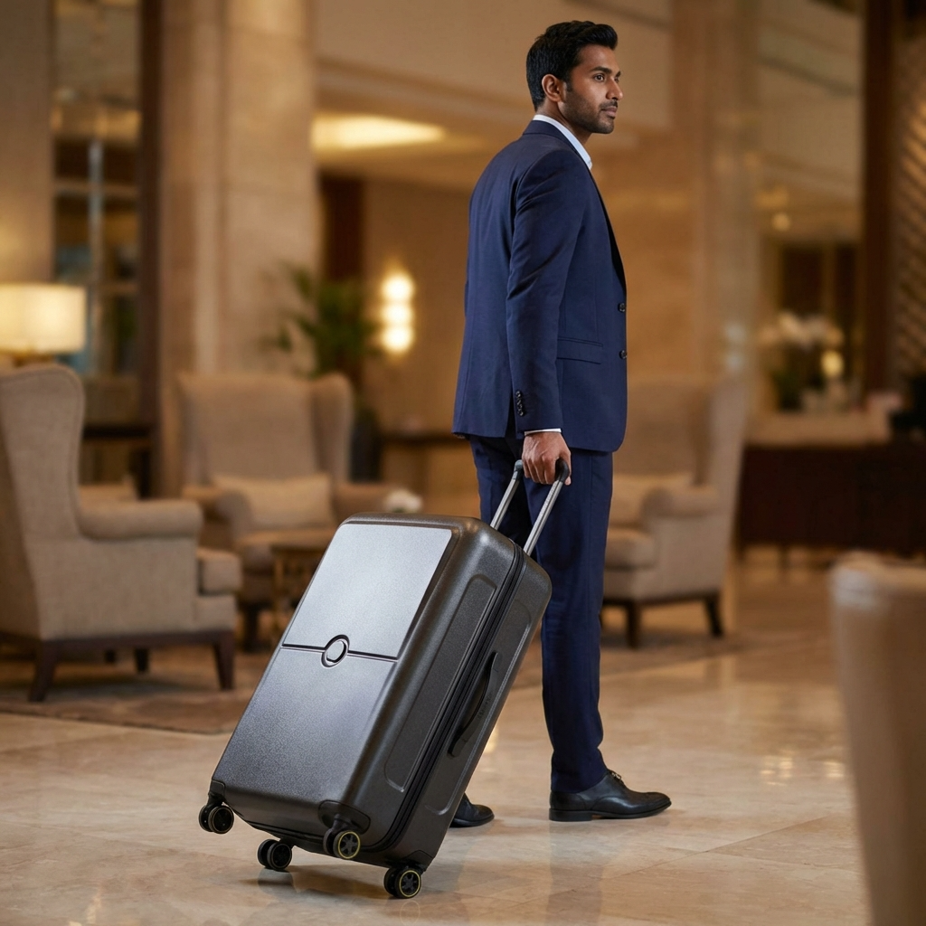 Delsey Turenne 2.0 Hardside Large Trunk Spinner Suitcase - 80cm - Black Image 12