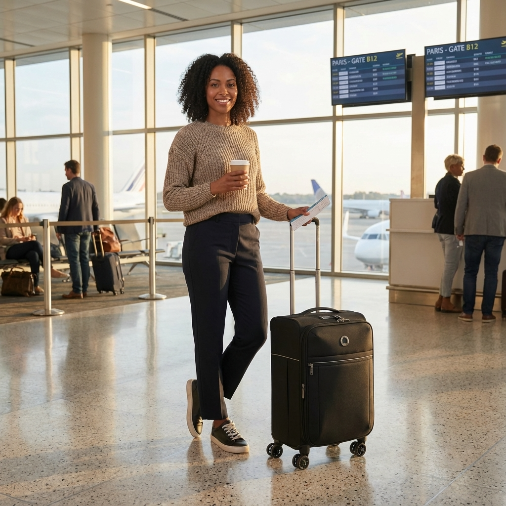 Delsey Brochant 3 Softside Carry-On Spinner Suitcase - 55cm - Deep Black Image 10