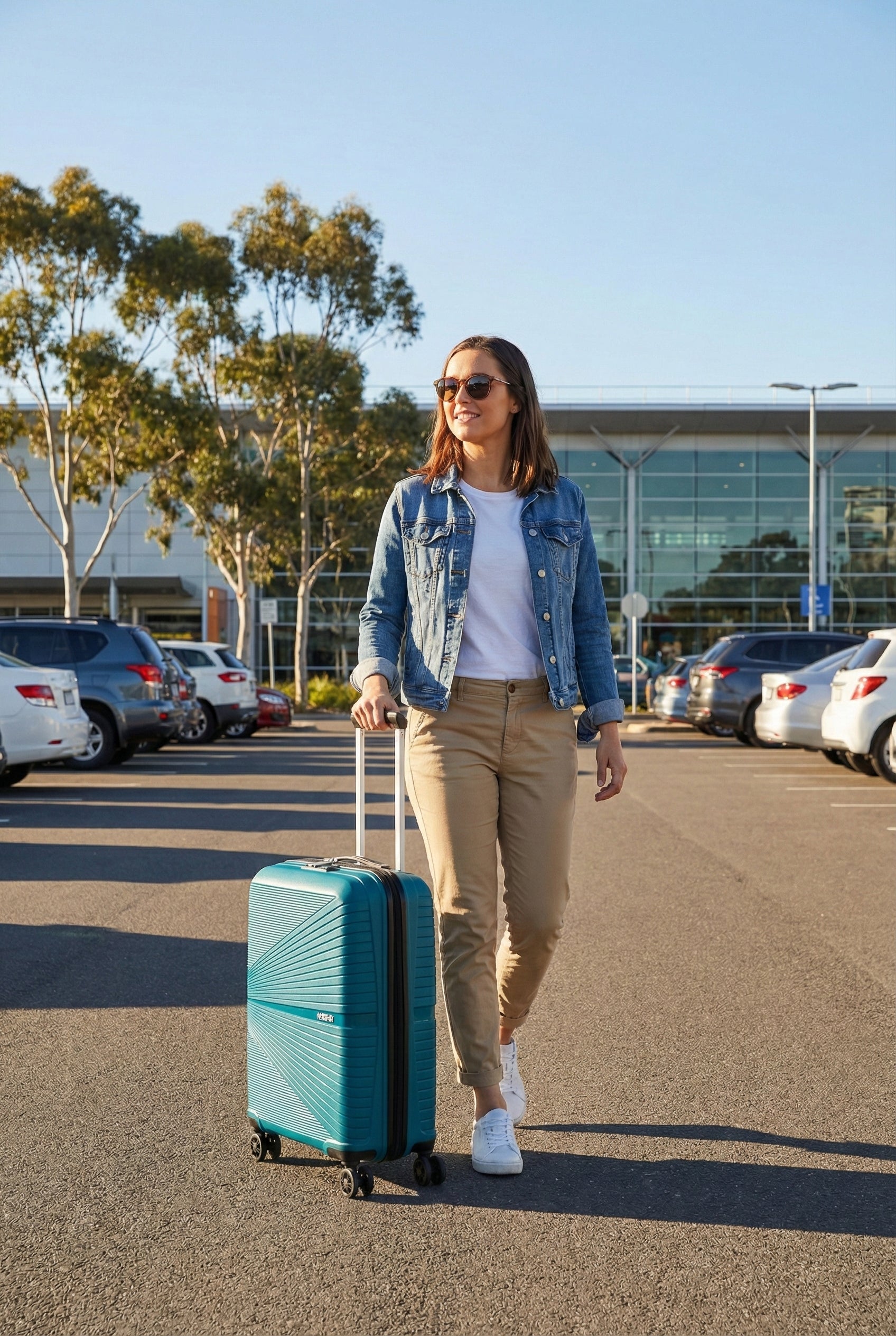 American Tourister Airconic Lightweight Hardside Carry-On Spinner Suitcase - 55cm - Deep Ocean Image 9