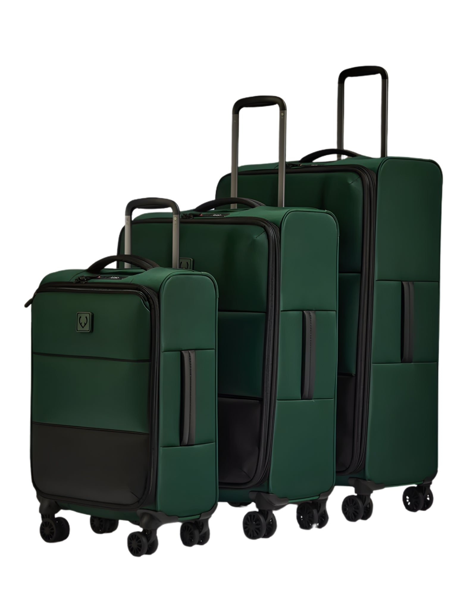 Antler Soft Stripe Expandable Softside 3-Piece Spinner Luggage Set - Green