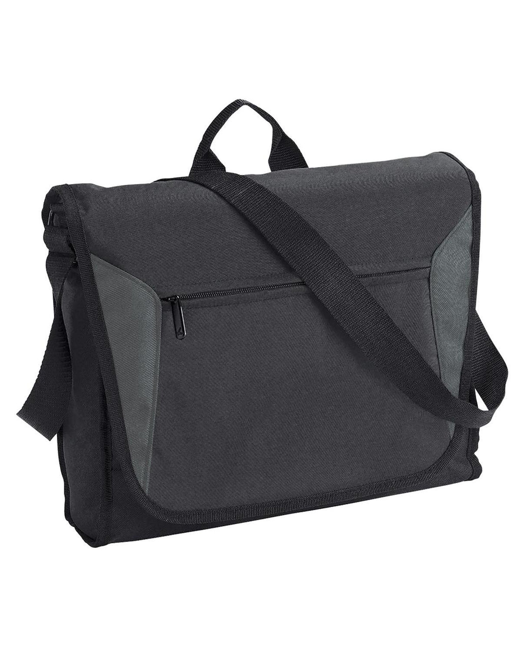 Unbranded Platform Flap Satchel 12L Black-1