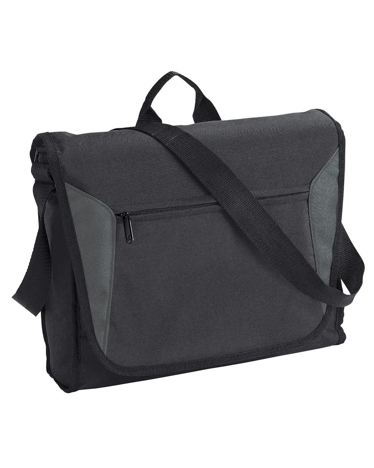 Unbranded Platform Flap Satchel 12L Black-1