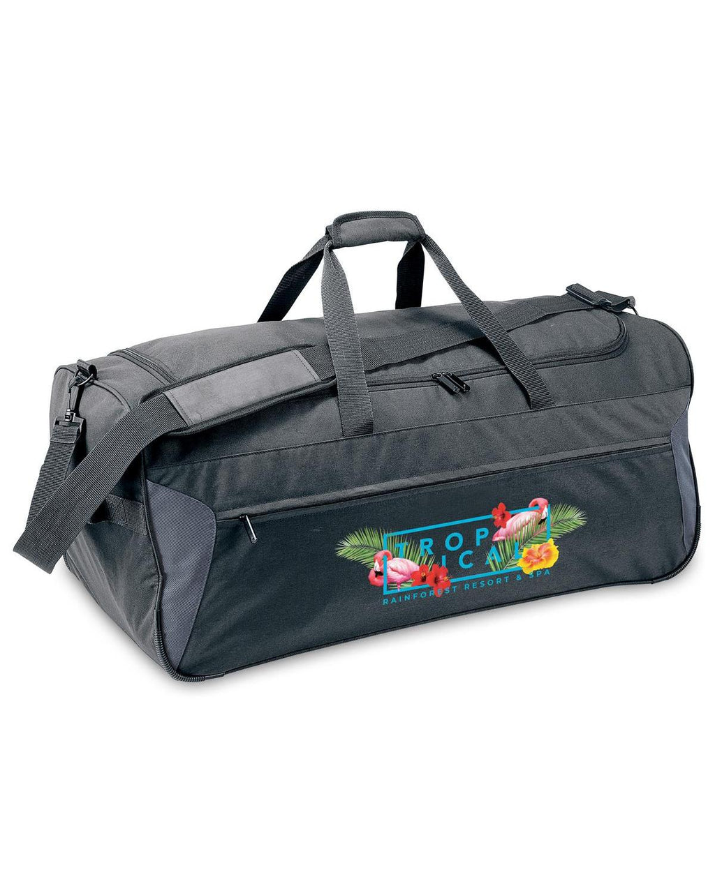 Unbranded Platform Wheeled Duffle 90L Black-3
