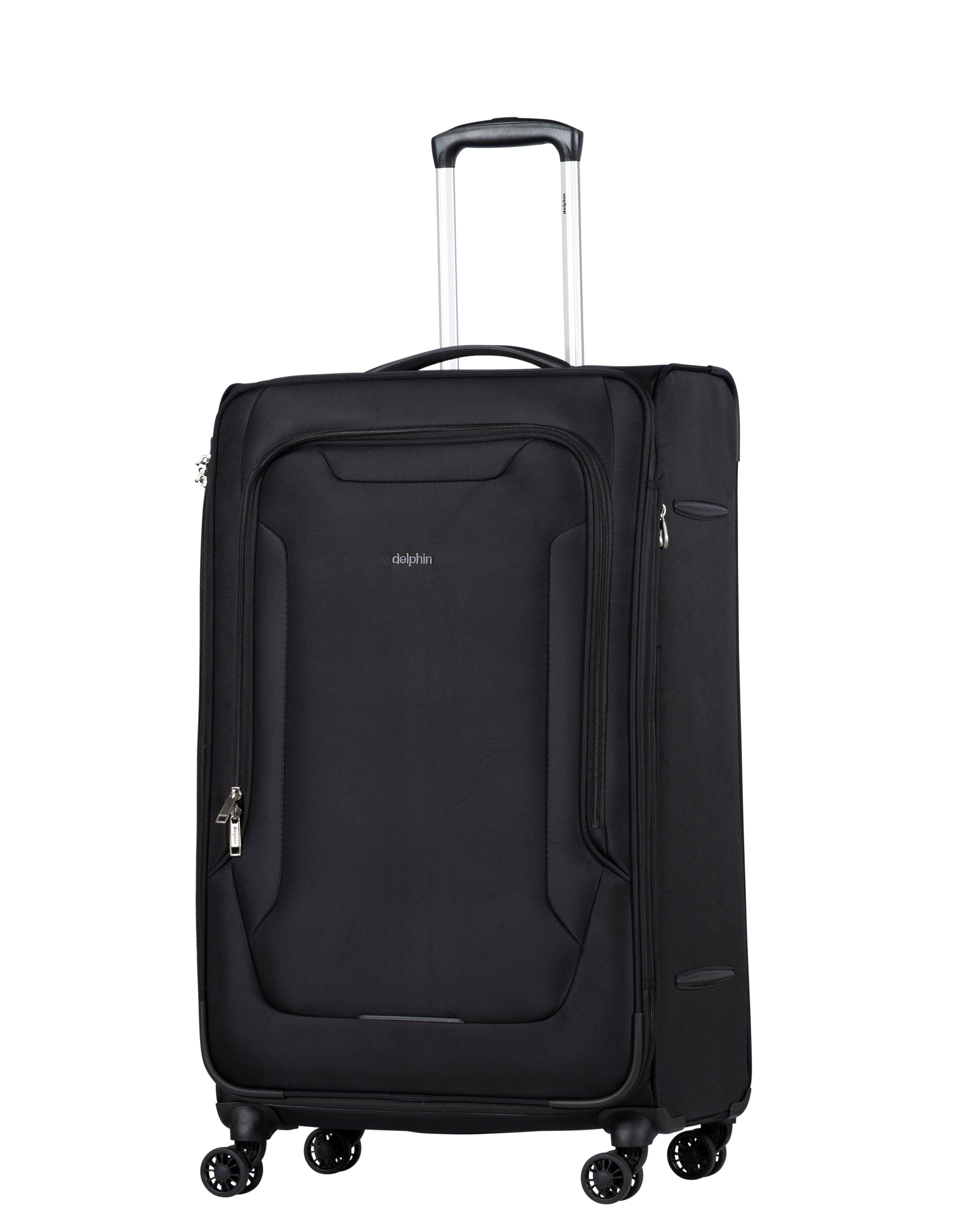 Delphin Caspian 2 Softside Large Spinner Suitcase - 83cm - Black Image 4