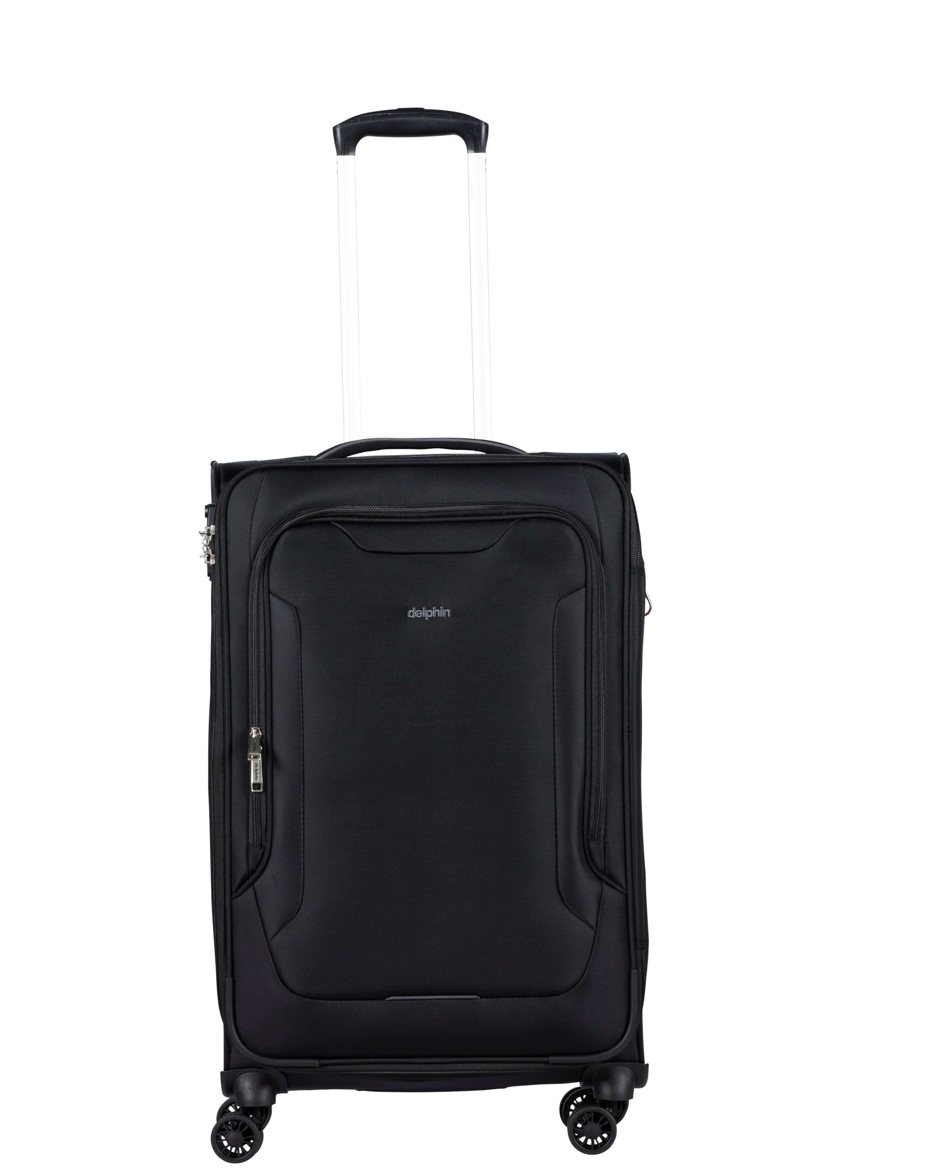 Delphin Caspian 2 Softside Medium Spinner Suitcase - 73cm - Black Image 1