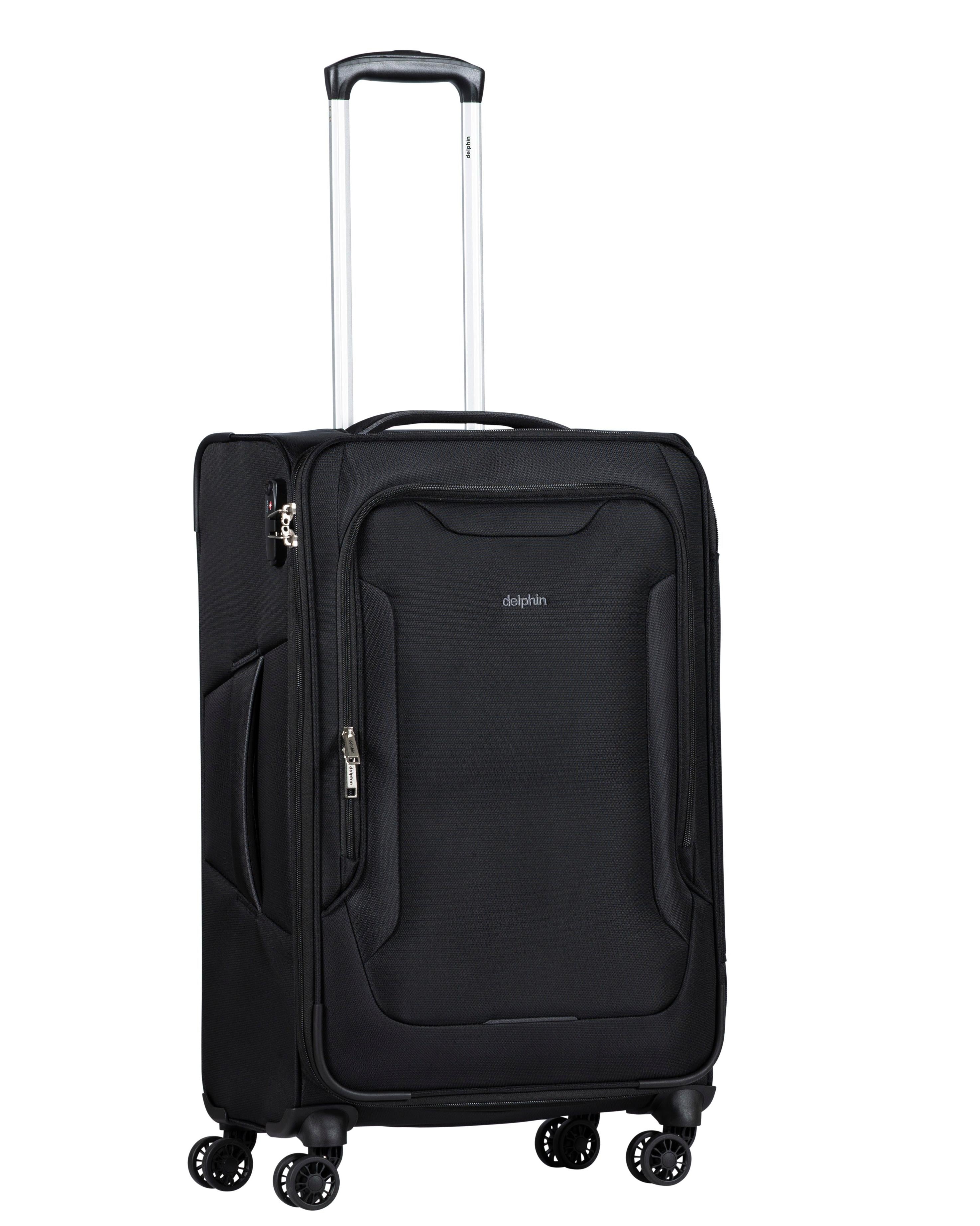 Delphin Caspian 2 Softside Medium Spinner Suitcase - 73cm - Black Image 2