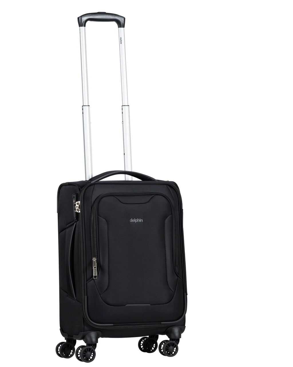 Delphin Caspian 2 Softside Carry-On Spinner Suitcase - 56cm - Black Image 2