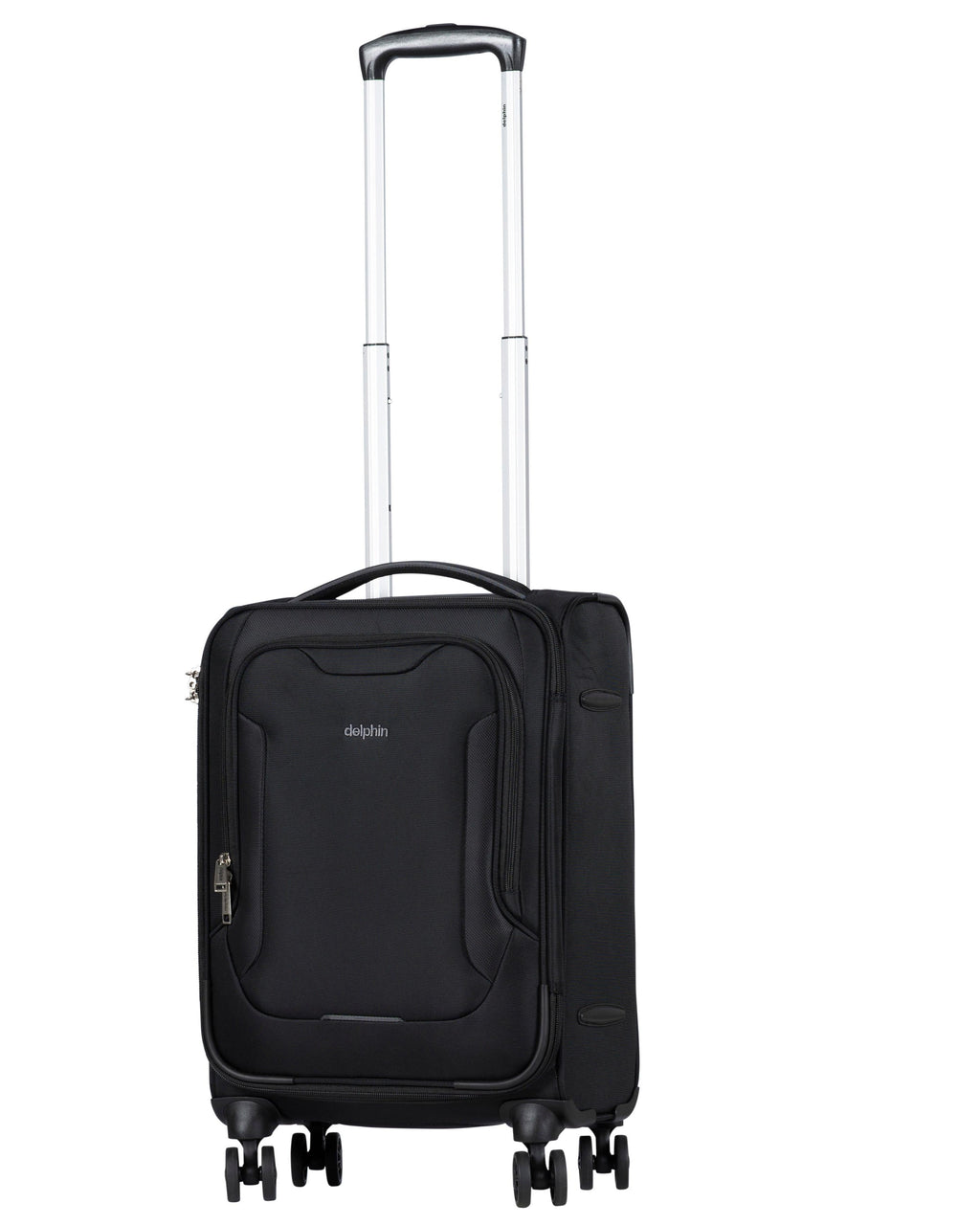 Delphin Caspian 2 Softside Carry-On Spinner Suitcase - 56cm - Black Image 4