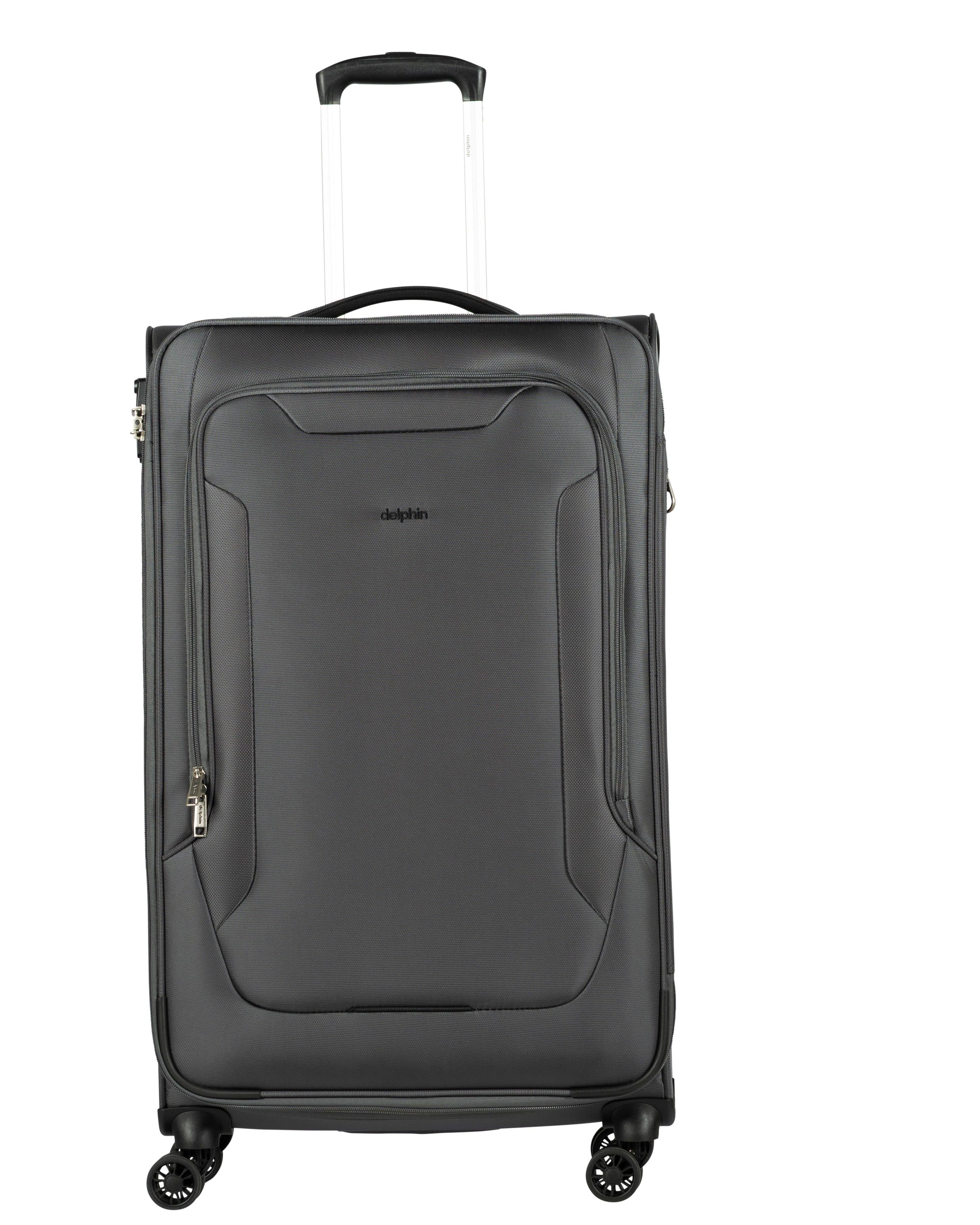 Delphin Caspian 2 Softside Large Spinner Suitcase - 83cm - Grey Image 1