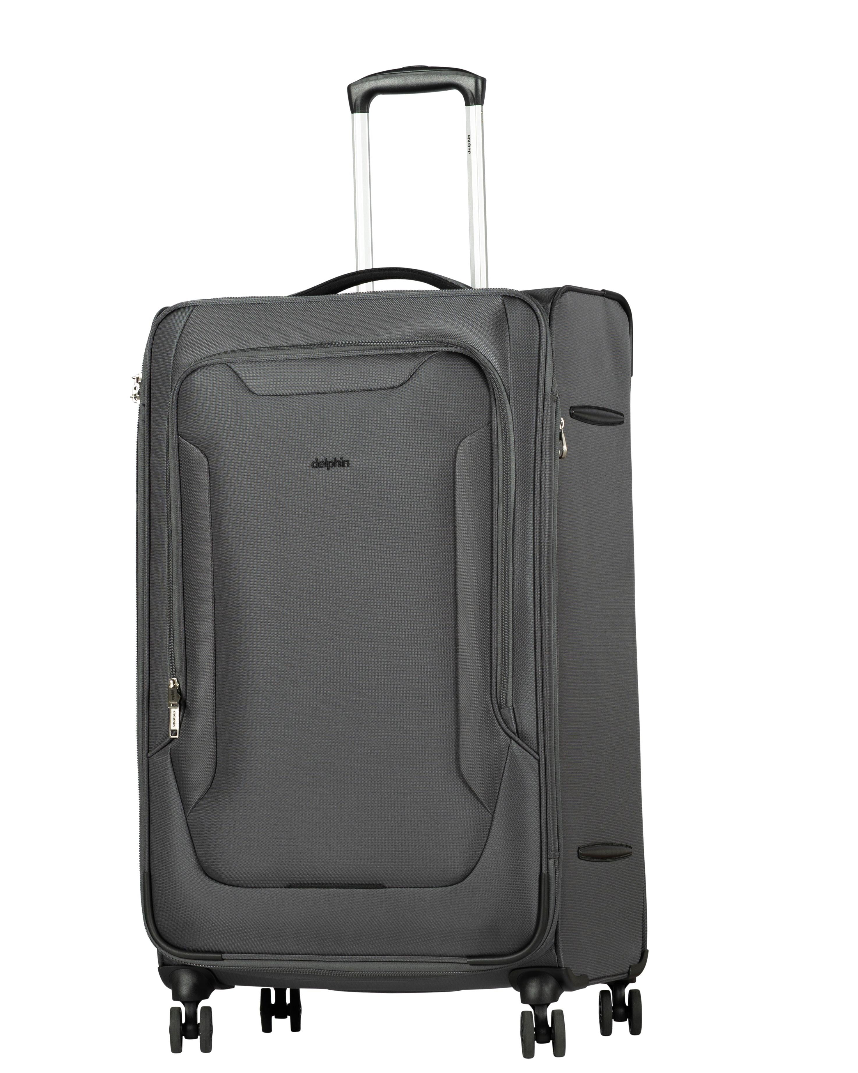 Delphin Caspian 2 Softside Large Spinner Suitcase - 83cm - Grey Image 5