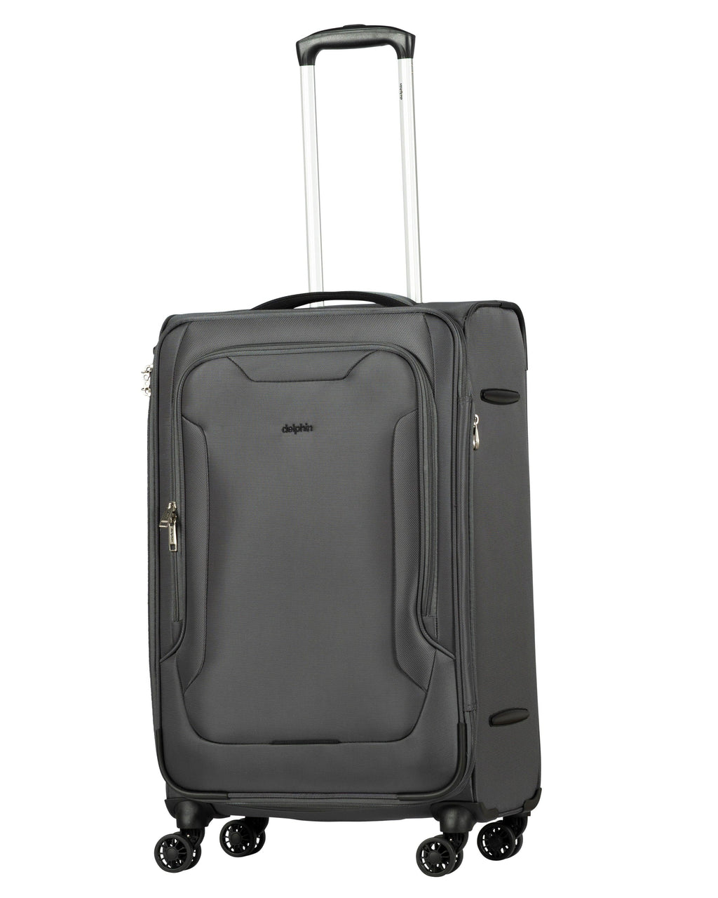 Delphin Caspian 2 Softside Medium Spinner Suitcase - 73cm - Grey Image 3