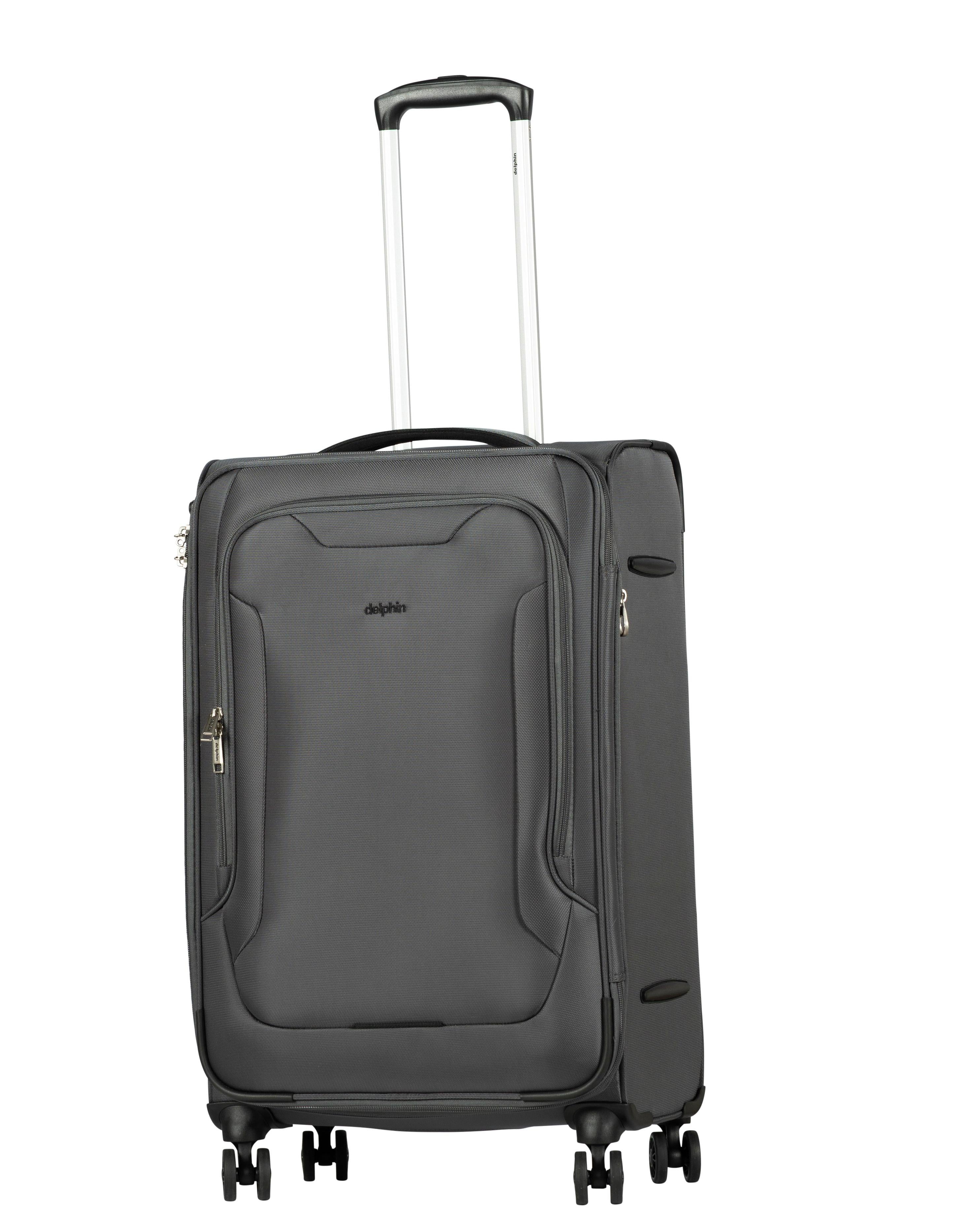 Delphin Caspian 2 Softside Medium Spinner Suitcase - 73cm - Grey Image 5