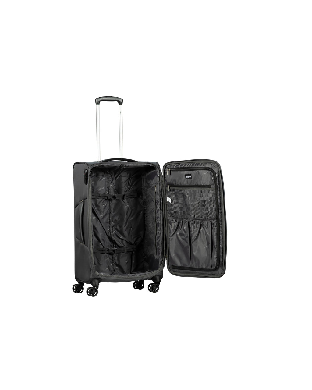 Delphin Caspian 2 Softside Medium Spinner Suitcase - 73cm - Grey Image 4