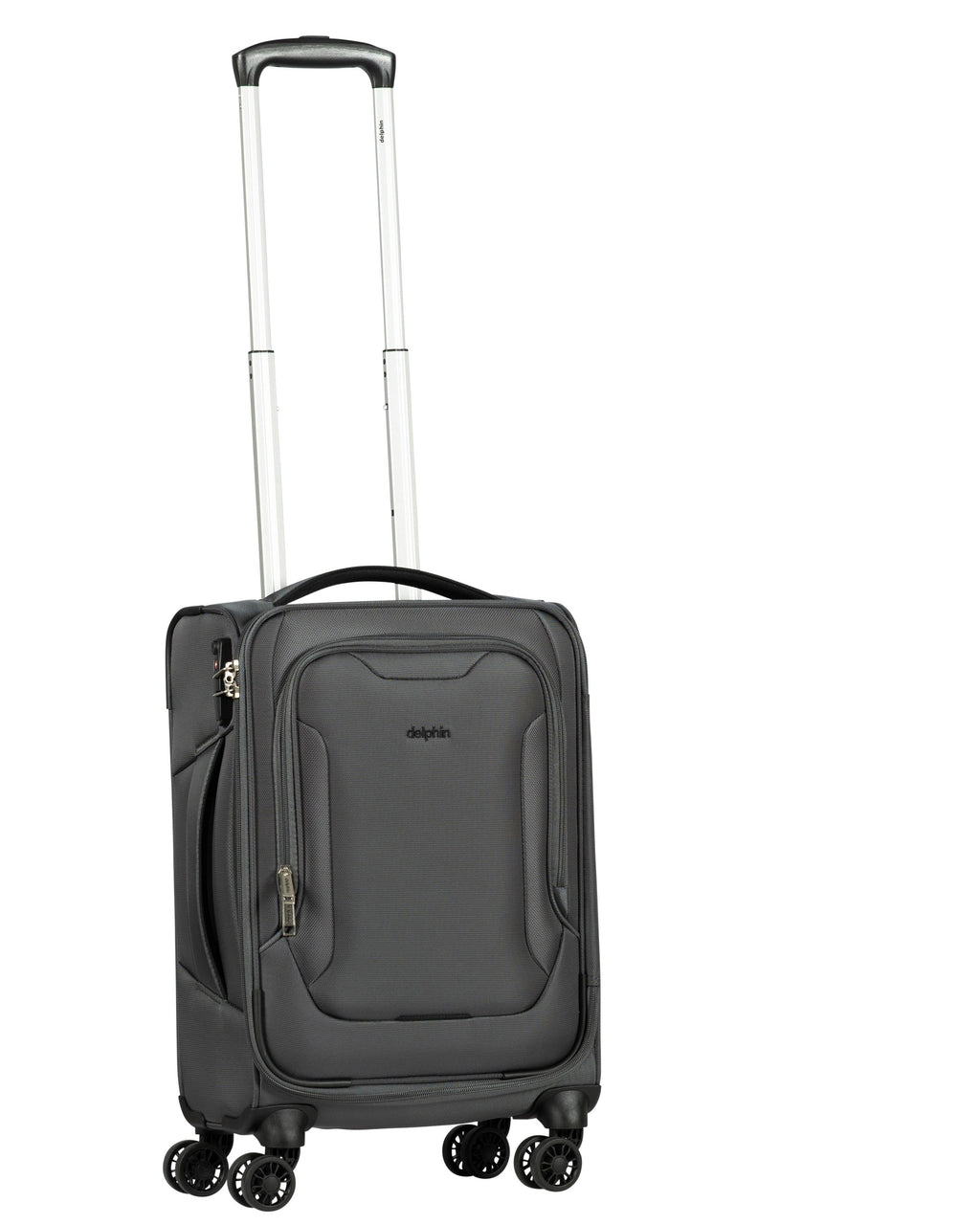 Delphin Caspian 2 Softside Carry-On Spinner Suitcase - 56cm - Grey Image 7