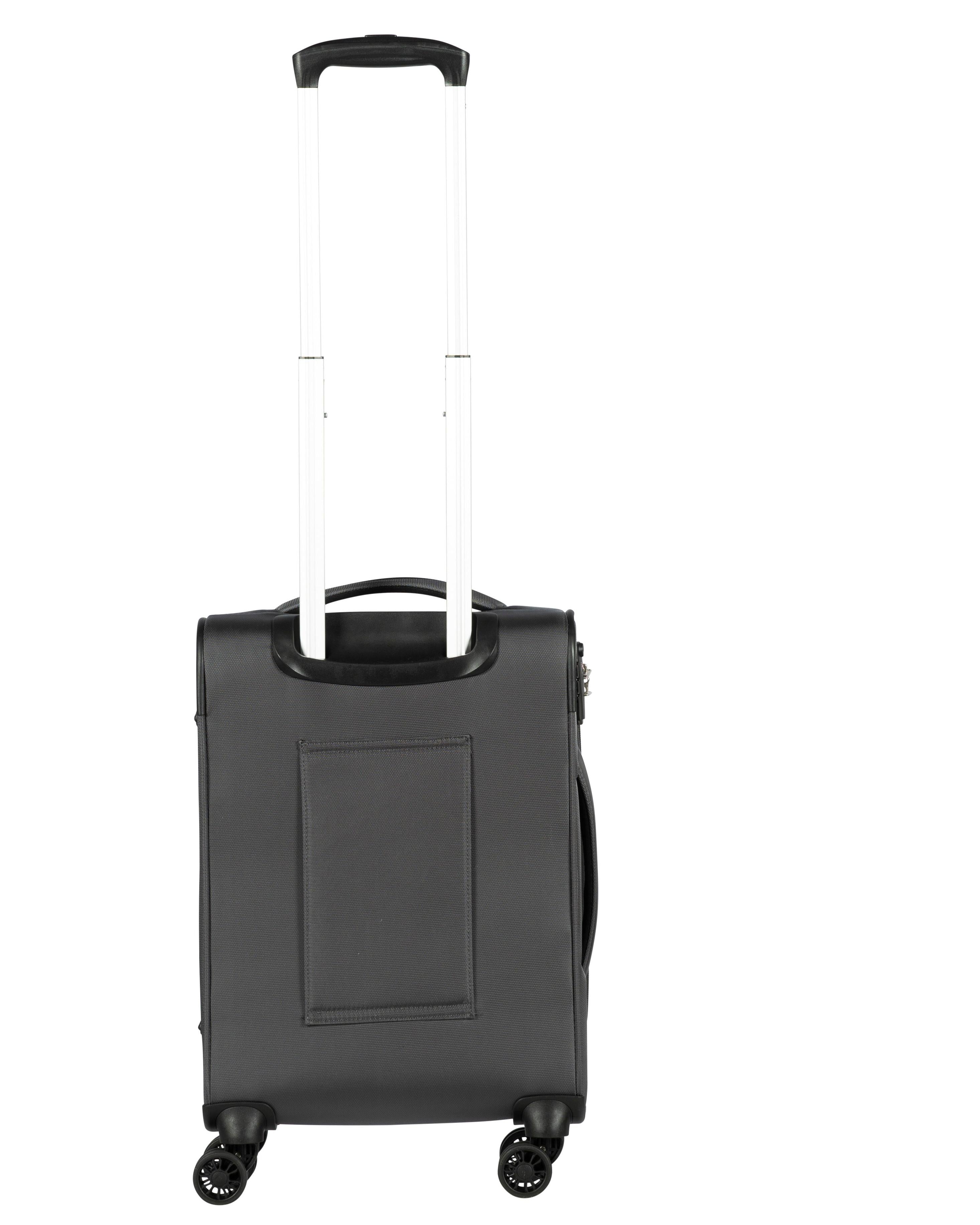 Delphin Caspian 2 Softside Carry-On Spinner Suitcase - 56cm - Grey Image 6