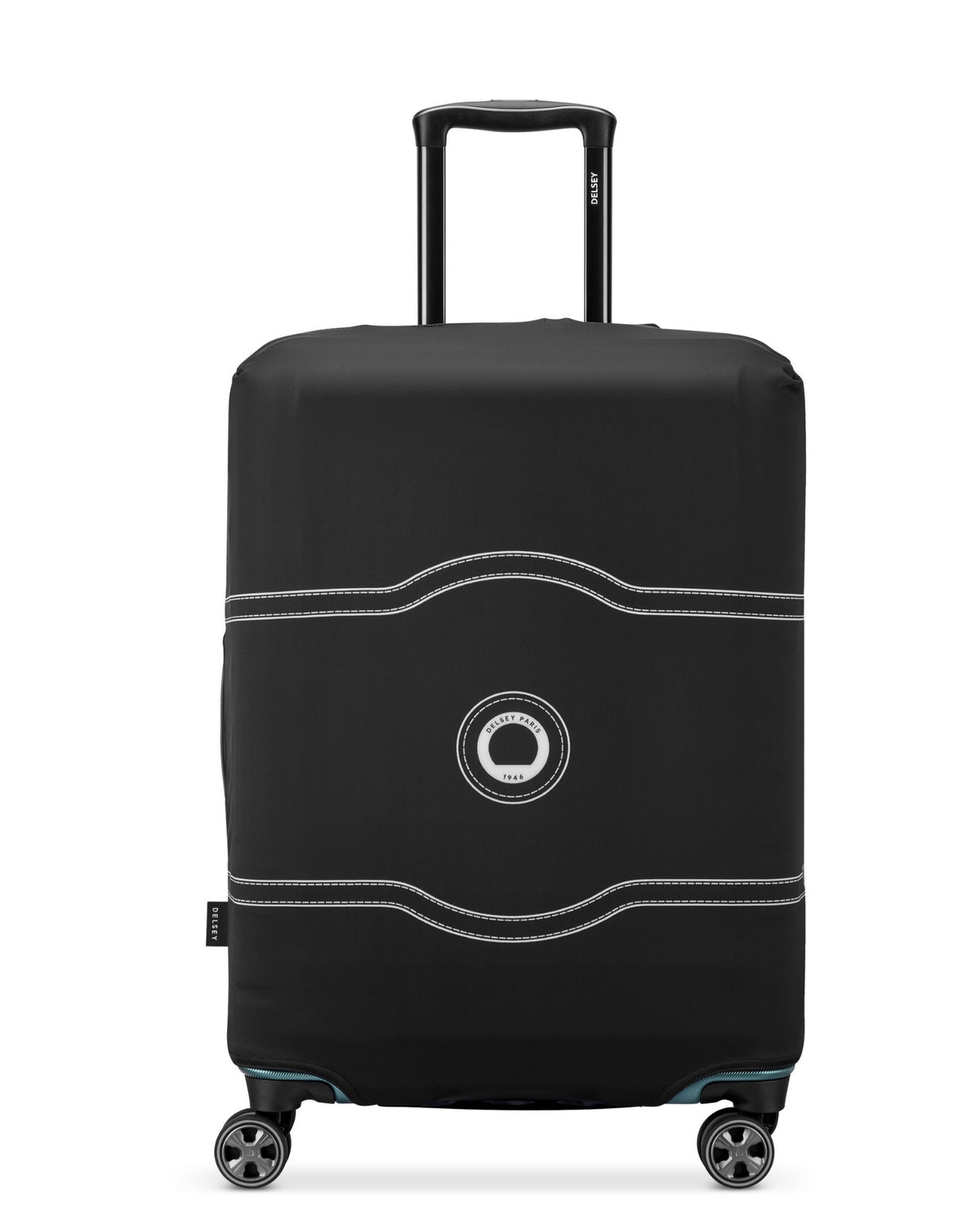 Delsey Chatelet Print Luggage Cover - Suitcase Medium - Black-2