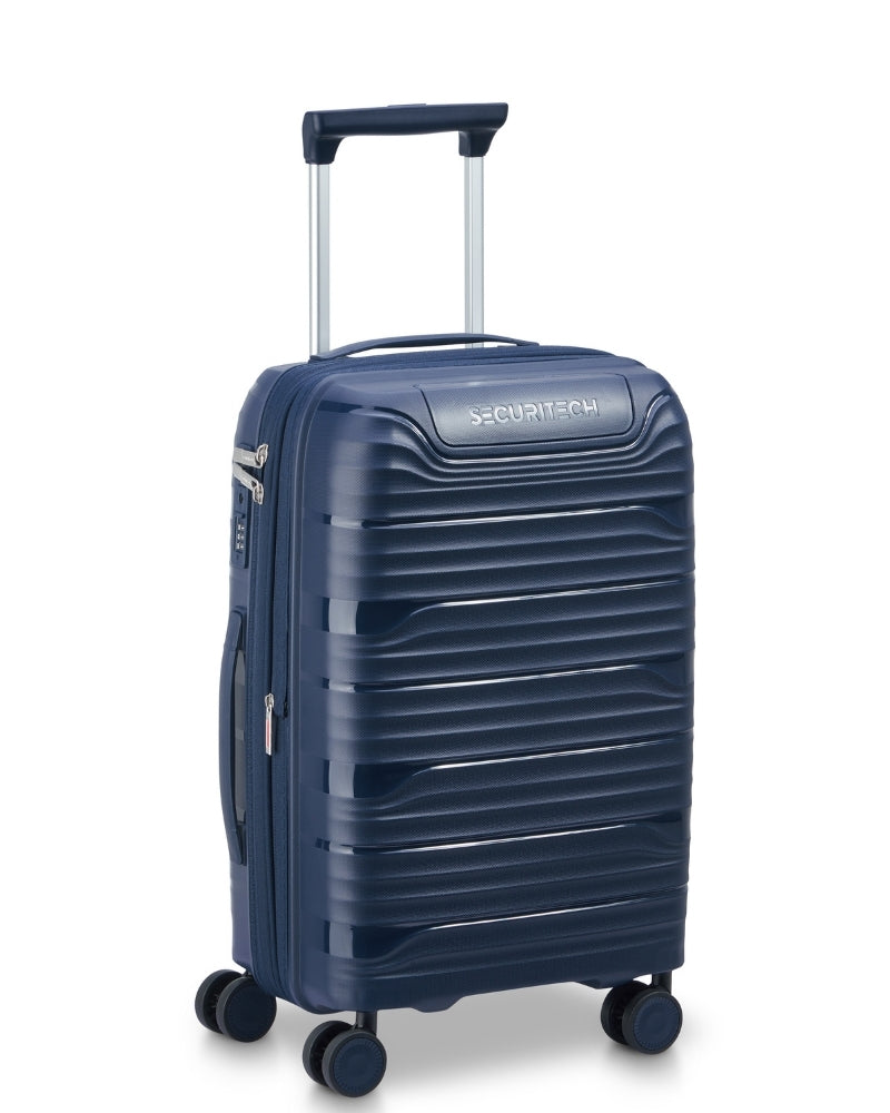 Delsey Paris Securitech Dune Hardside Carry-On Suitcase - 55cm - Blue-1