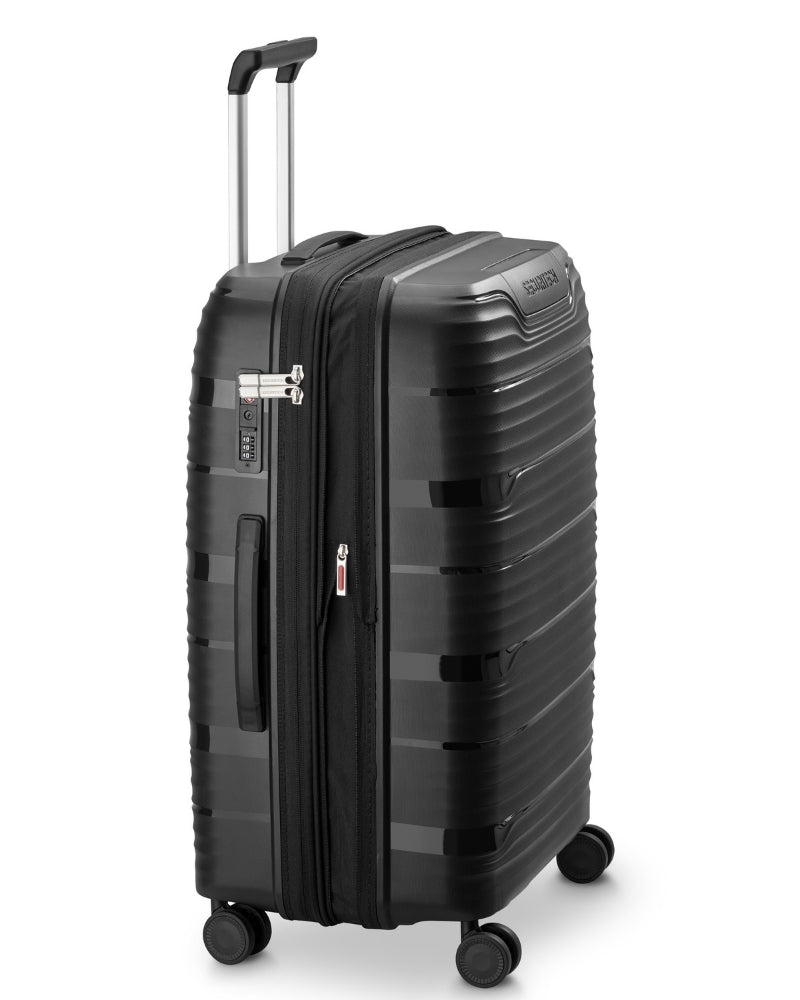 Delsey Paris Securitech Dune Hardside Medium Suitcase - 66cm - Black