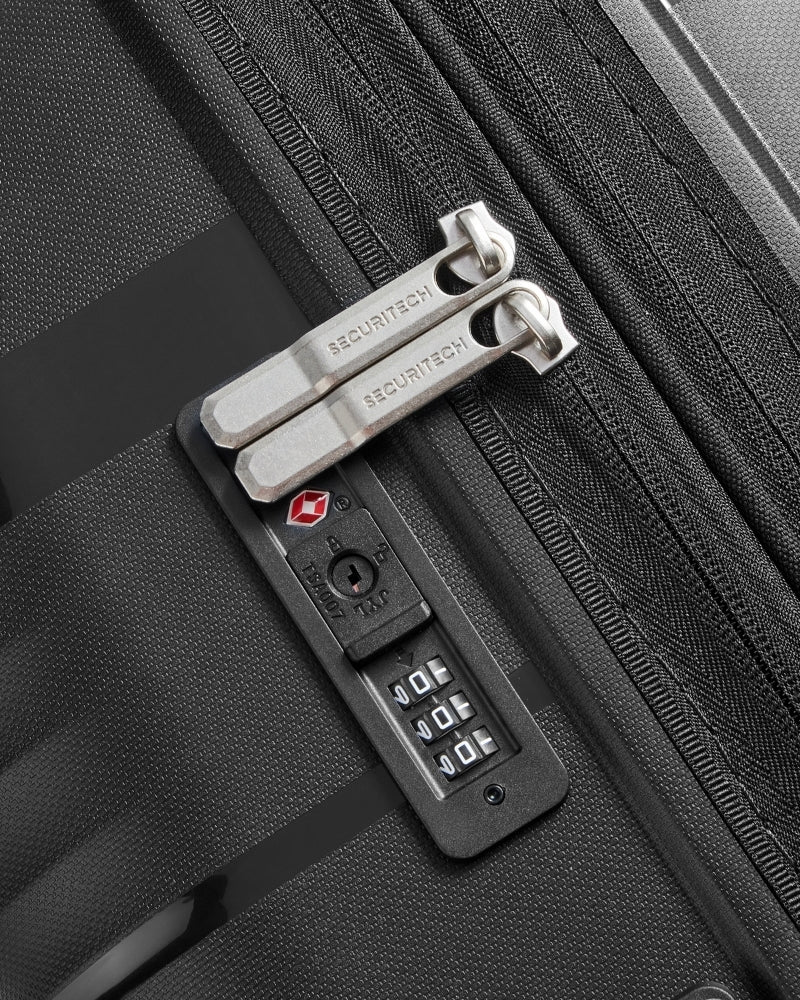 Delsey Paris Securitech Dune Hardside Suitcase Set - 3-Piece - Black