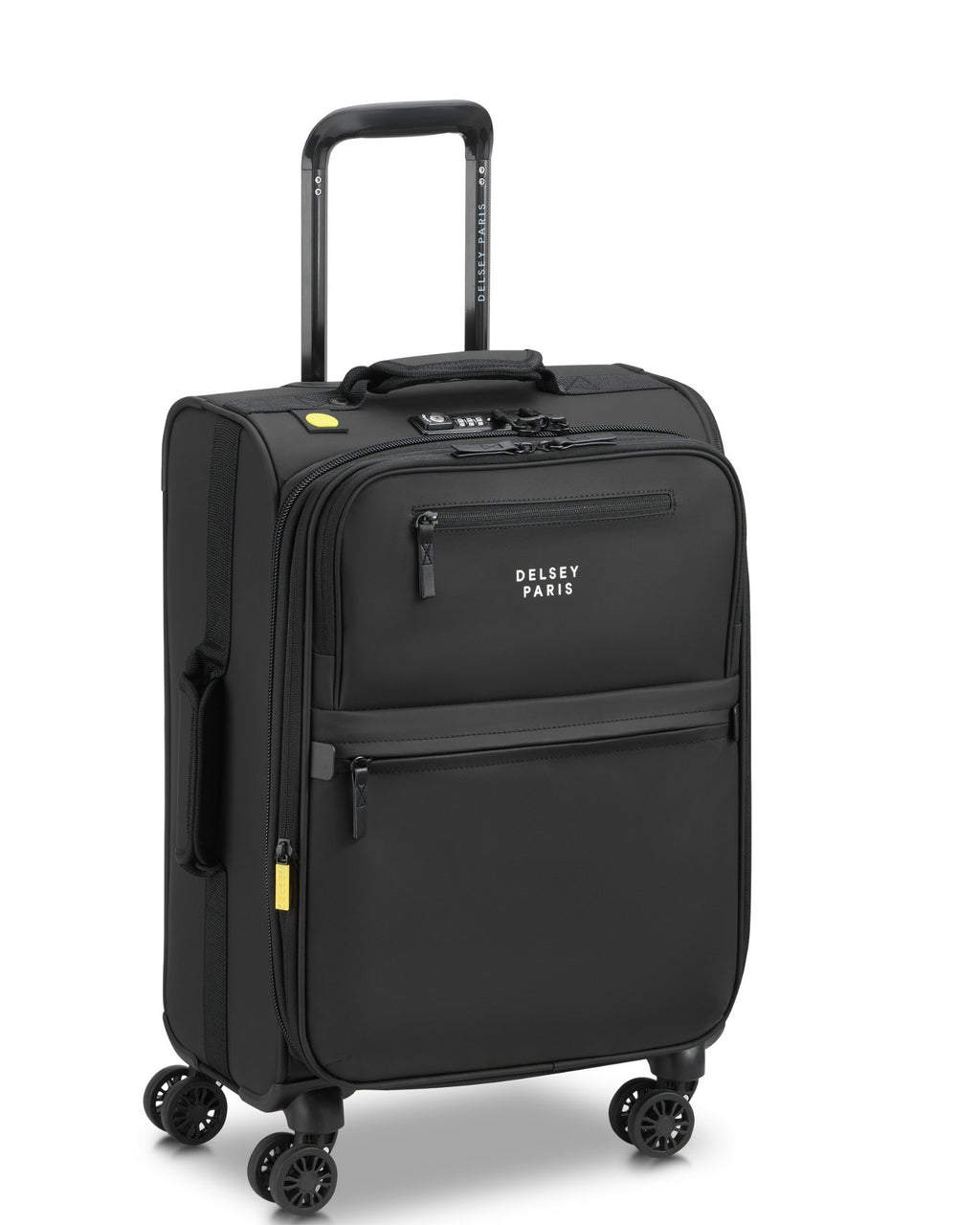 Delsey Maubert 2.0 black expandable carry-on suitcase