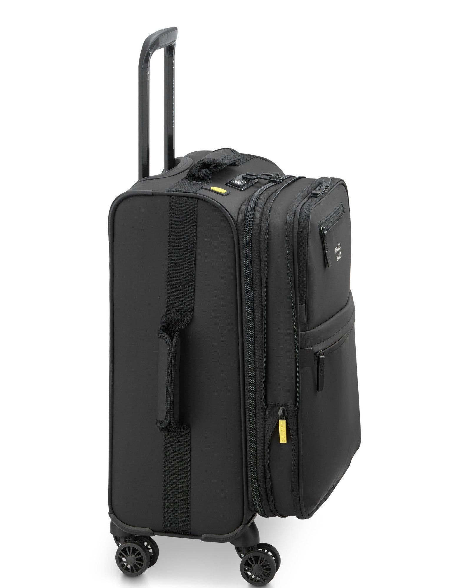 Delsey Paris Maubert 2 Softside Carry-On Spinner Suitcase -55cm-Black-4