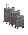 Delsey Paris Securitech Patrol Hardside Suitcase Set - 3-Piece - Grey