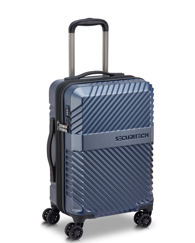 Delsey Paris Securitech Patrol Hardside Carry-On Suitcase - 54cm - Blue-1