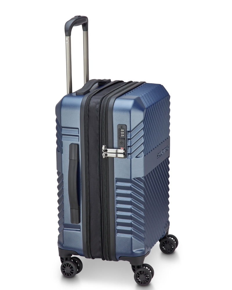 Delsey Paris Securitech Patrol Hardside Carry-On Suitcase - 54cm - Blue-4
