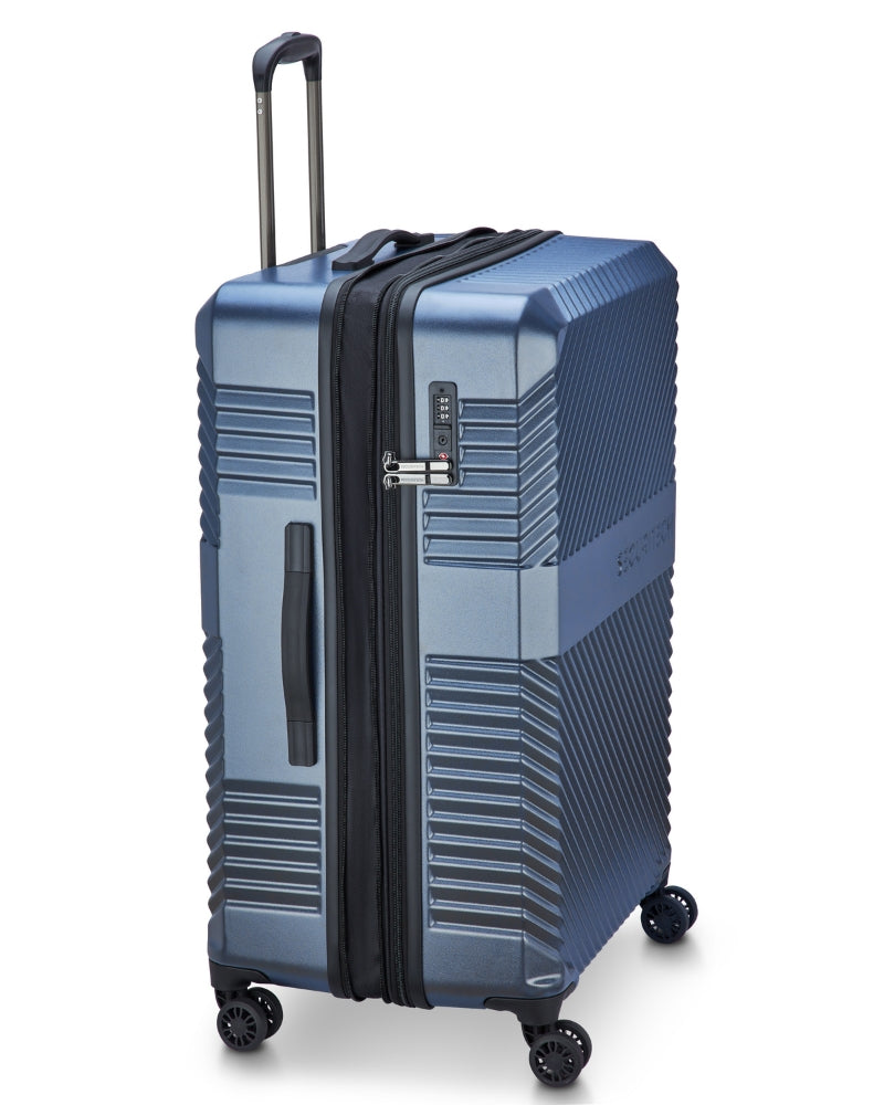 Delsey Paris Securitech Patrol Hardside Large Suitcase - 75cm - Blue-4