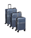 Delsey Paris Securitech Patrol Hardside Suitcase Set - 3-Piece - Blue-1