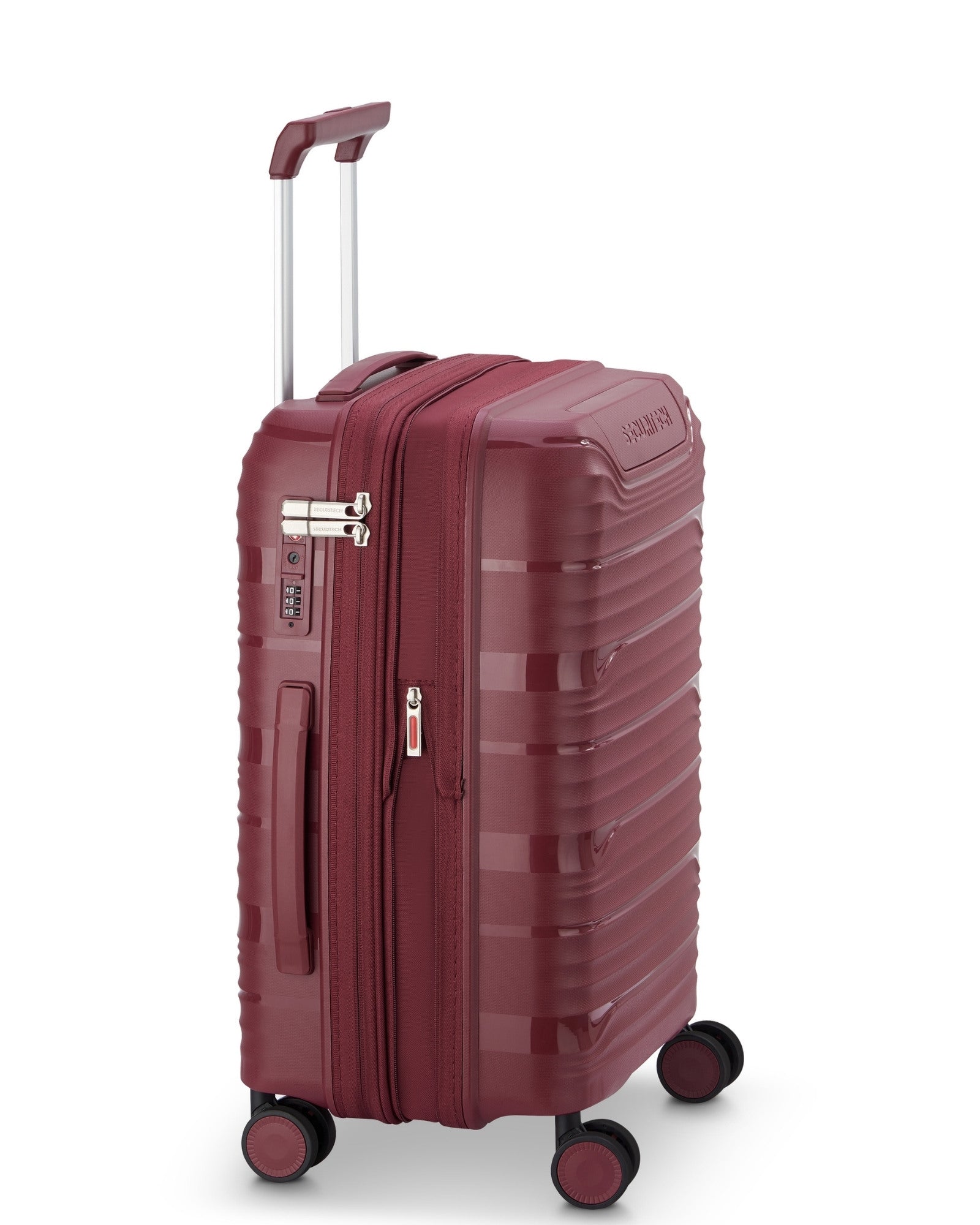 Delsey Paris Securitech Dune Hardside Carry-On Suitcase - 55cm - Burgundy