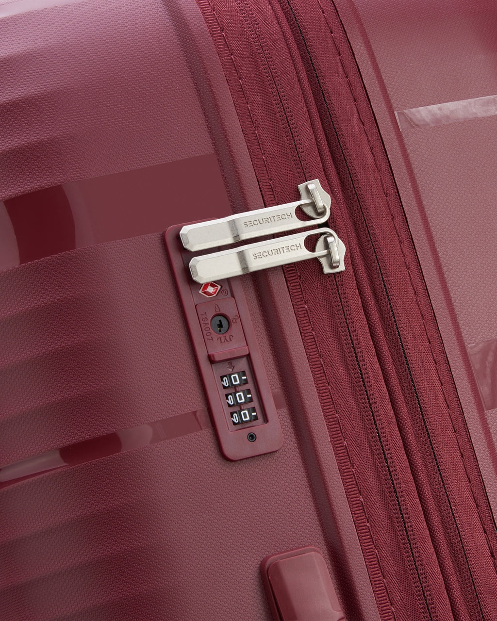 Delsey Paris Securitech Dune Hardside Large Suitcase - 76cm - Burgundy