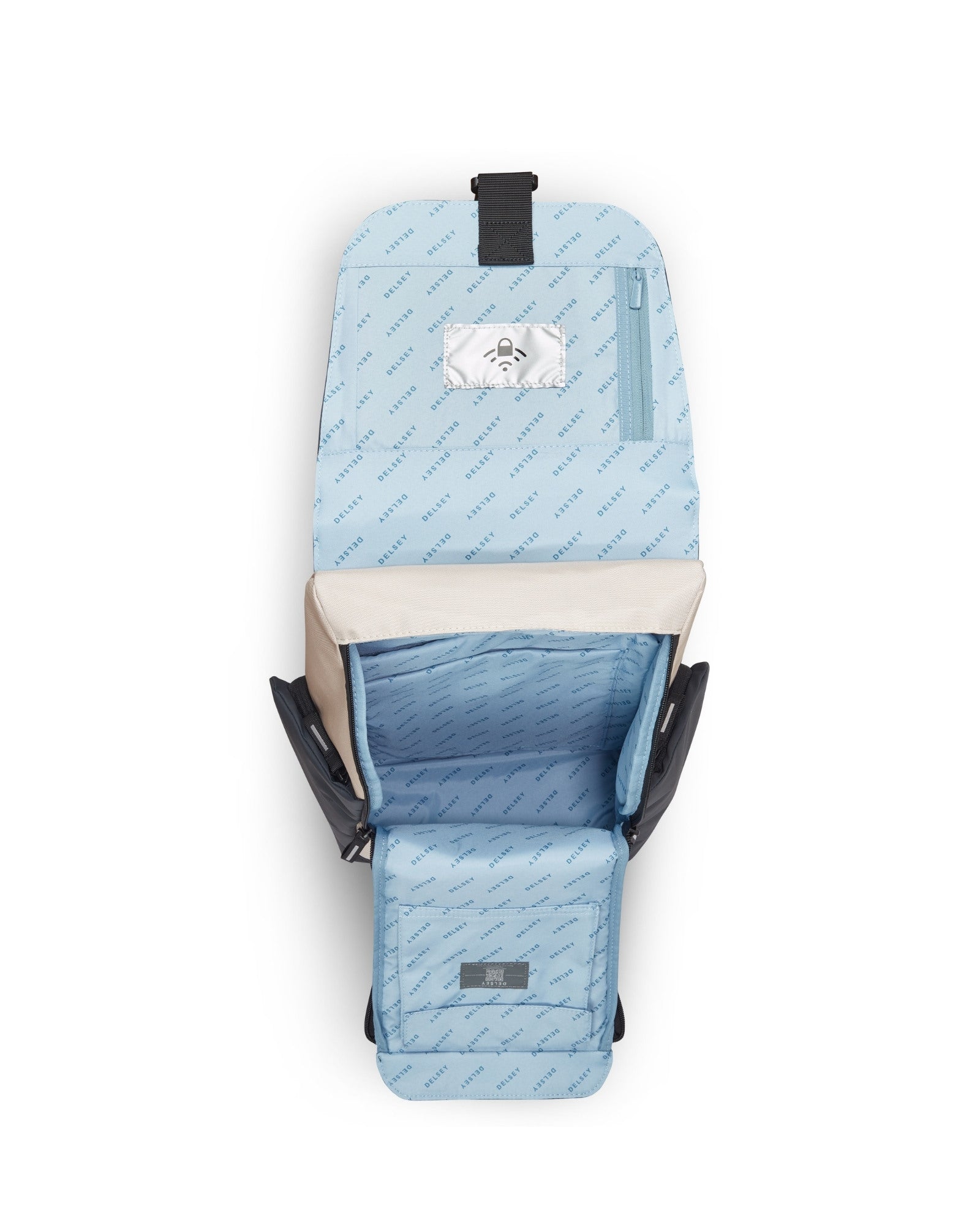 Delsey Securflap 15.6" Laptop RFID Backpack - Sand-11