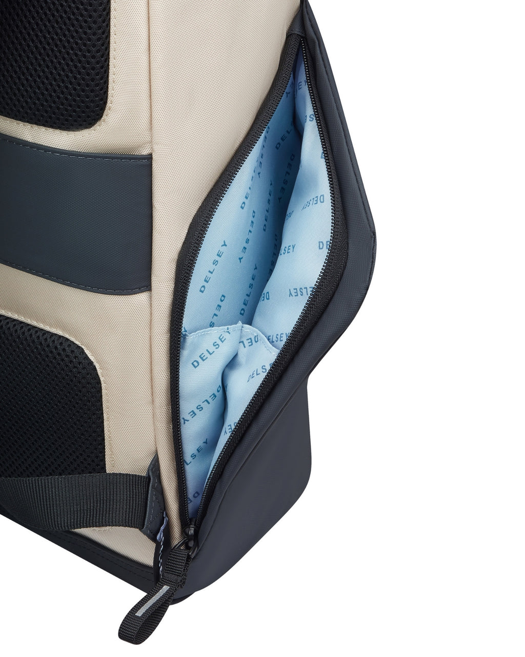 Delsey Securflap 15.6" Laptop RFID Backpack - Sand-10
