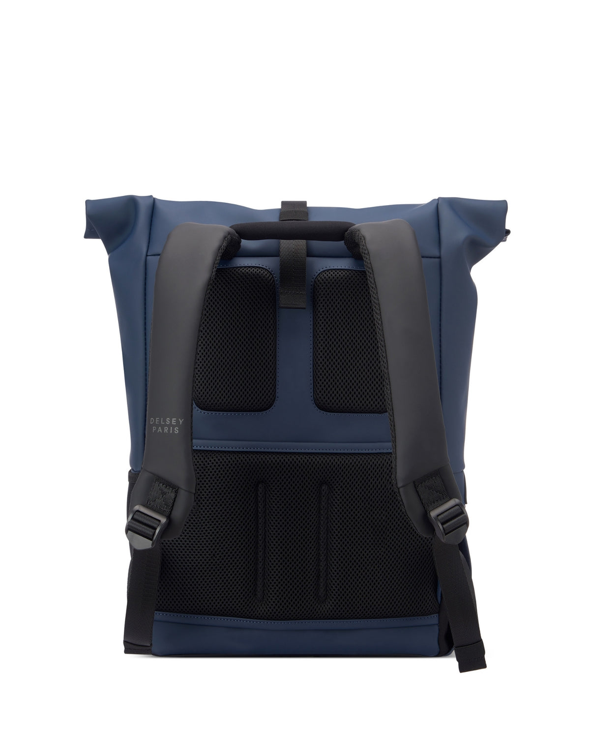 Delsey Turenne Soft Rolltop 15" Laptop RFID Backpack - Night Blue-4