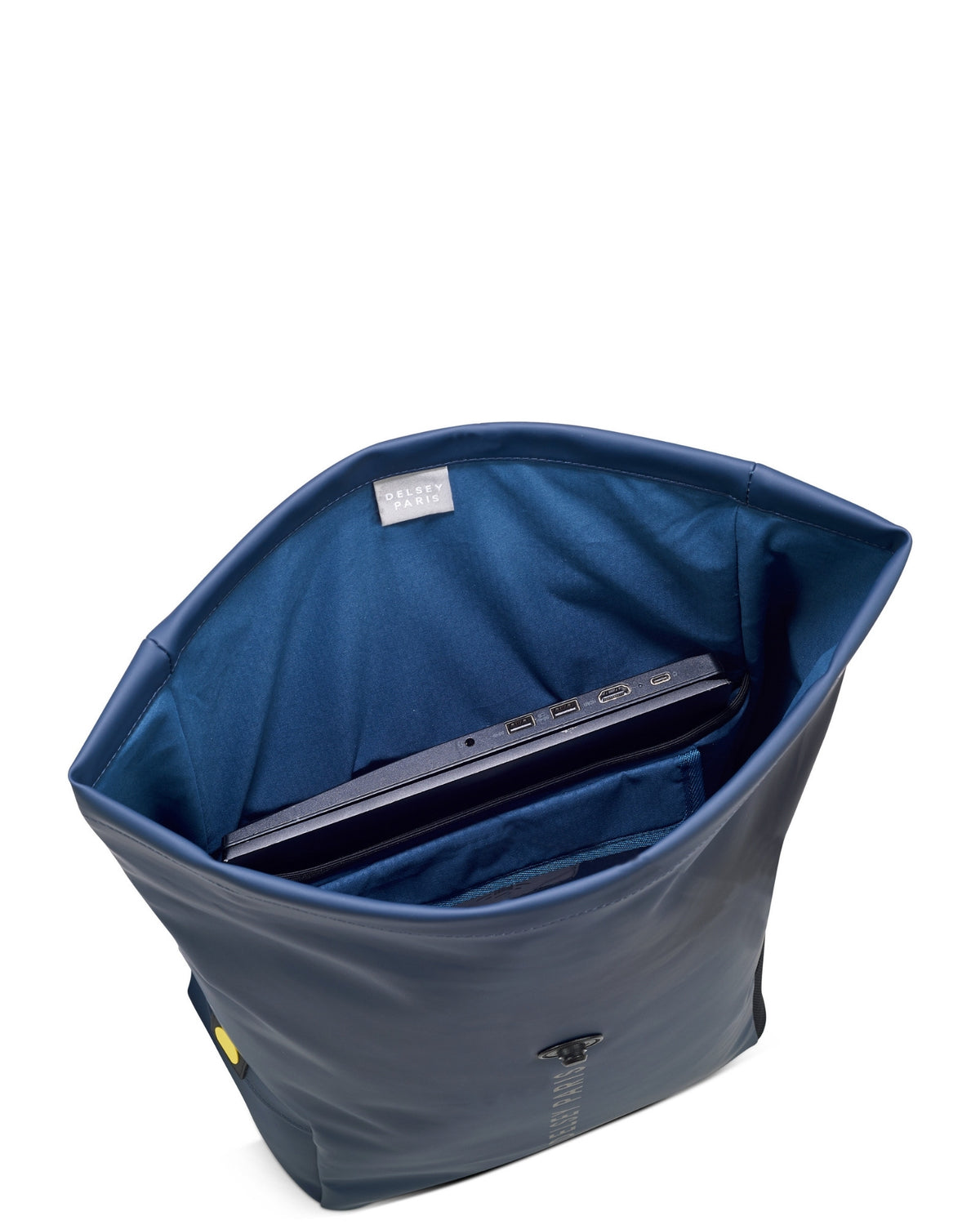 Delsey Turenne Soft Rolltop 15" Laptop RFID Backpack - Night Blue-10