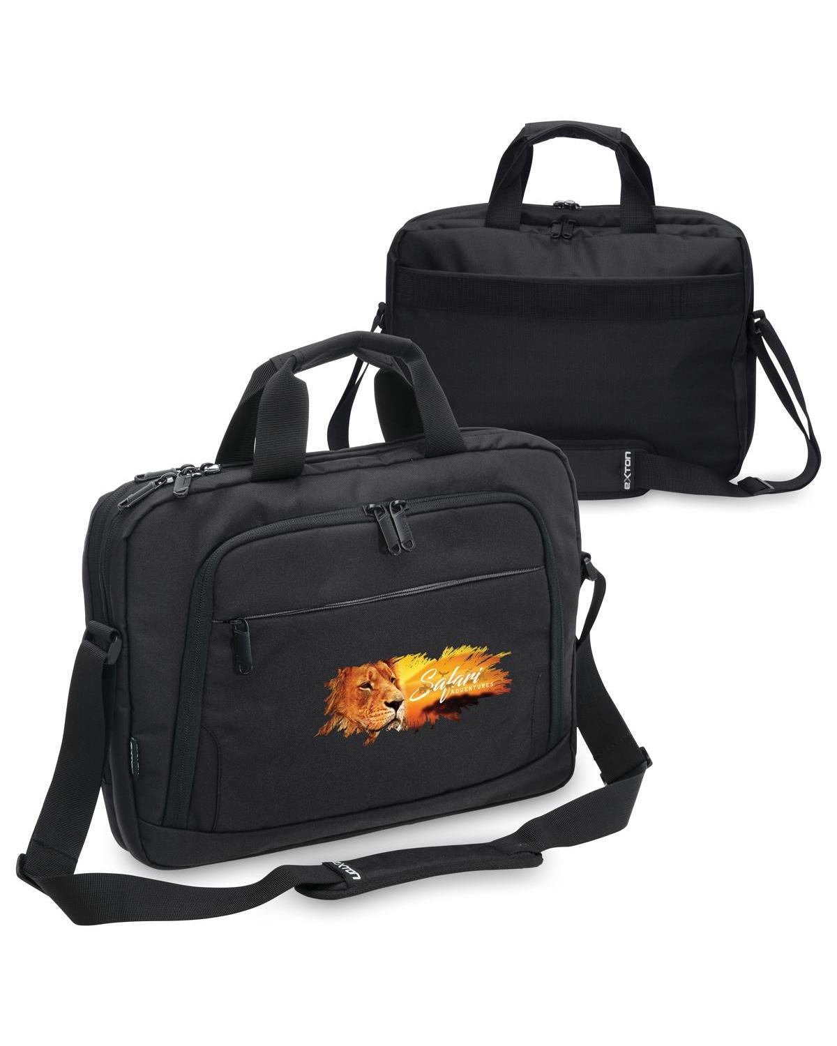 Unbranded Business Satchel 11L Black/Grey-2