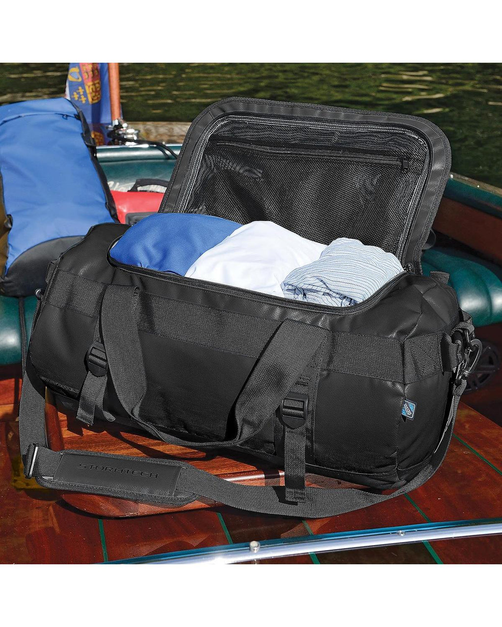 Stormtech Waterproof Gear Duffle Small 30L Black/Red-2