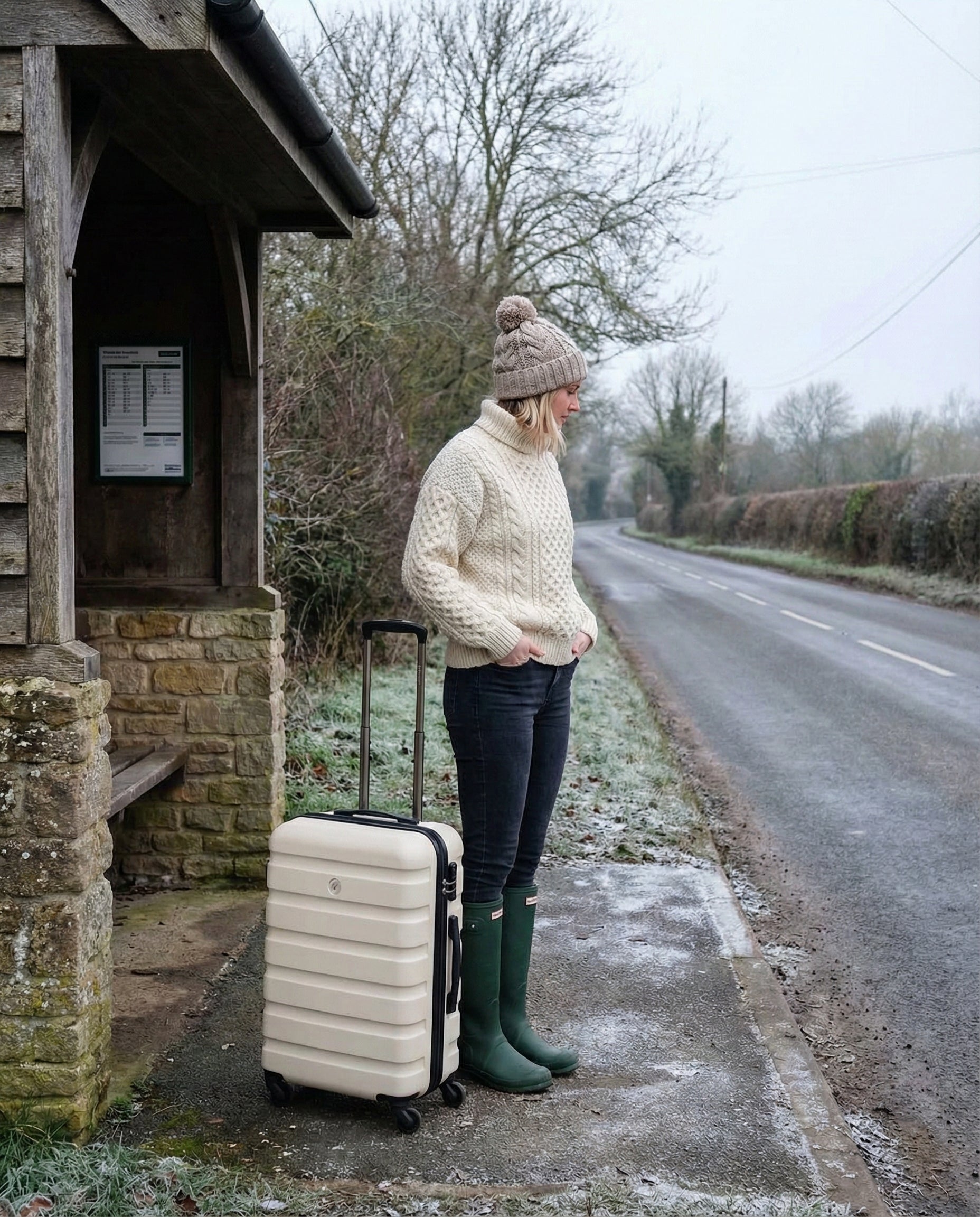 Antler Icon Stripe Expandable Hardside Medium Spinner Suitcase - 66cm - Taupe Image 7