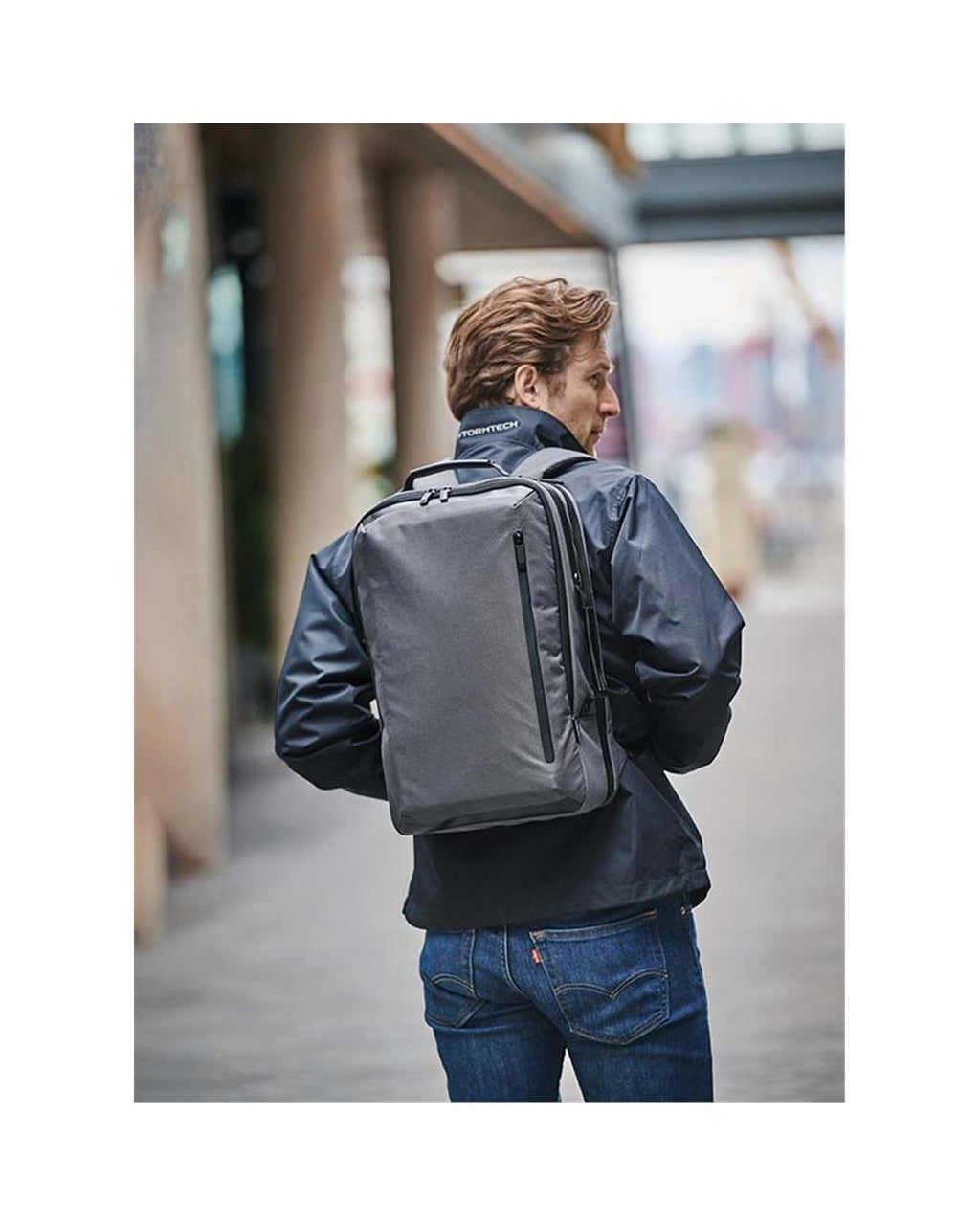Stormtech Hedmark Recycled Commuter Laptop Backpack Black/Grey-2