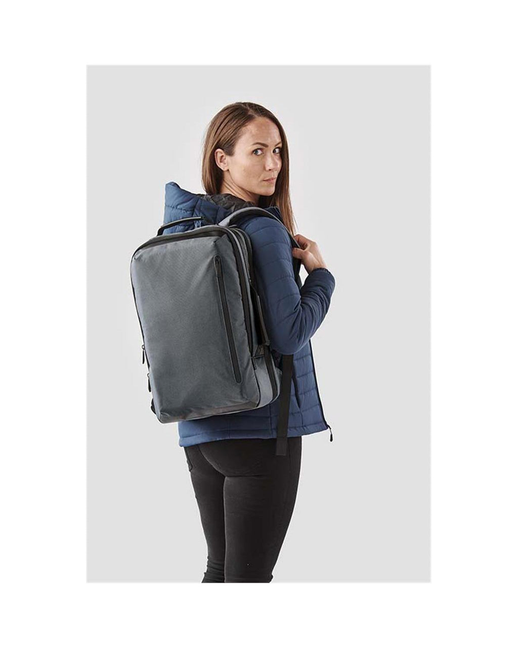 Stormtech Hedmark Recycled Commuter Laptop Backpack Black/Grey-3